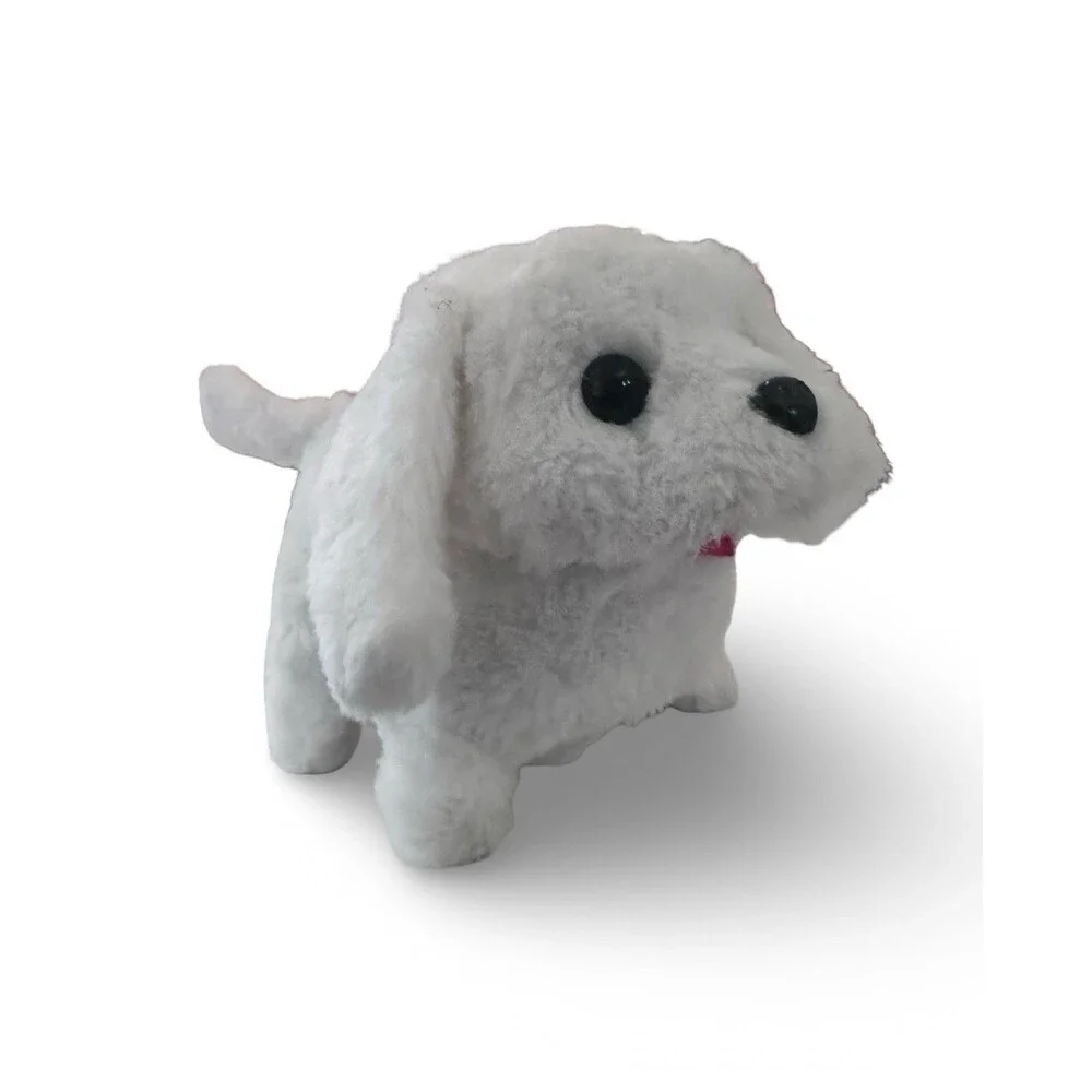 Dog small barking toy white